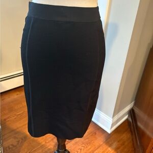 Theory Classic Black Pencil Skirt